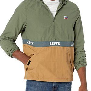 Retro Half-Zip Hooded Windbreaker